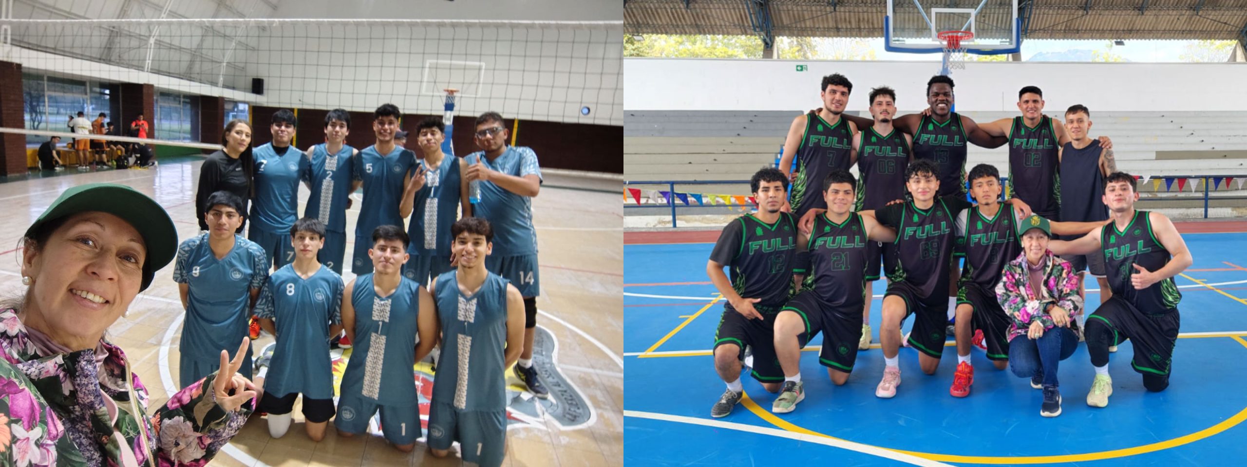 Los Libertadores debuta con victorias en baloncesto y voleibol masculino en el Torneo Cerros