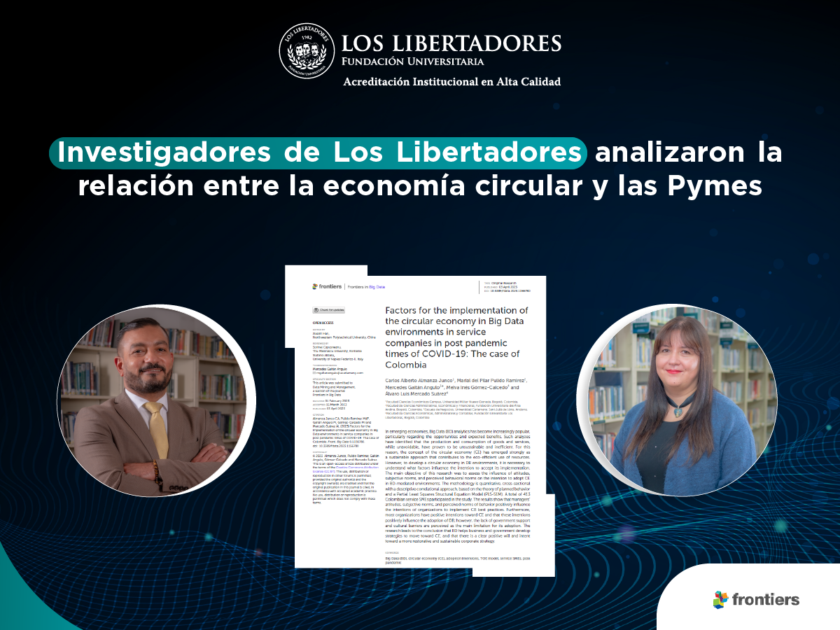 Investigadores de Los Libertadores analizaron la relación entre la economía circular y Pymes