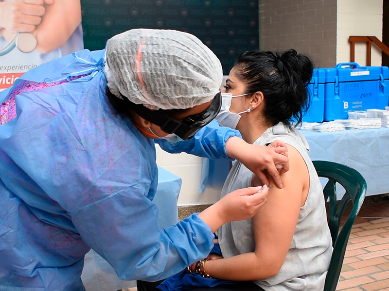 Se realiza 1°Jornada de Vacunación contra el covid-19 en Los Libertadores