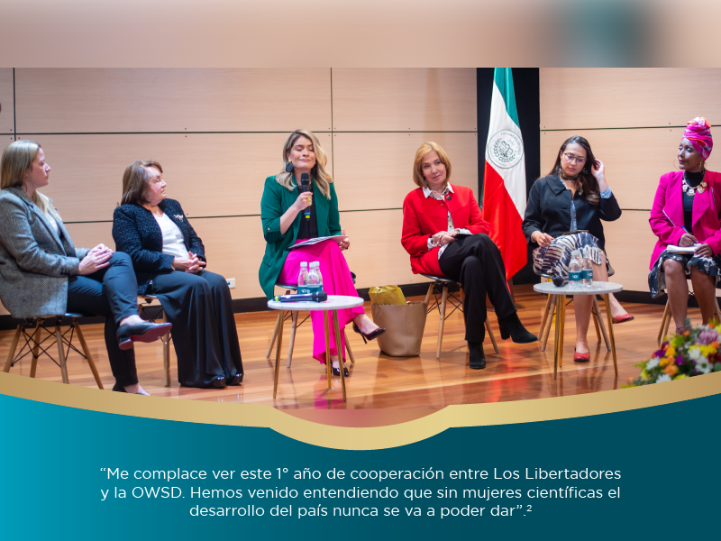 Un año de alianza con la OWSD Dr. Susan Margarita Benavides